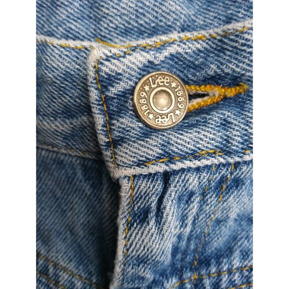 Vintage Lee 90s ASO style Stone washed pleated high-rise mom jeans Hippie - Picture 5 of 8